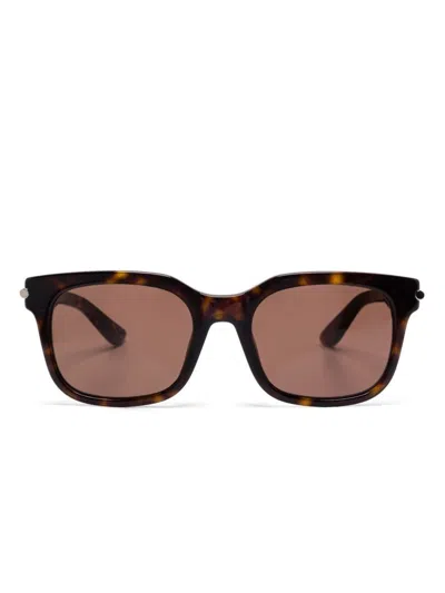 ALEXANDER MCQUEEN ALEXANDER MCQUEEN CITY T-BAR RECTANGULAR SUNGLASSES