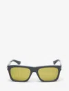 Alexander Mcqueen Rectangular T-bar Sunglasses In Black