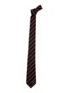 Alexander Mcqueen Tie College Reg Gold In Black