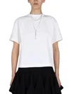 Alexander Mcqueen Seam-detailed Cotton T-shirt In White