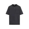 Alexander Mcqueen Contrast Panel Cotton T-shirt In Black