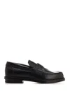 Alexander Mcqueen Black Slip-on Loafers In Leather Man