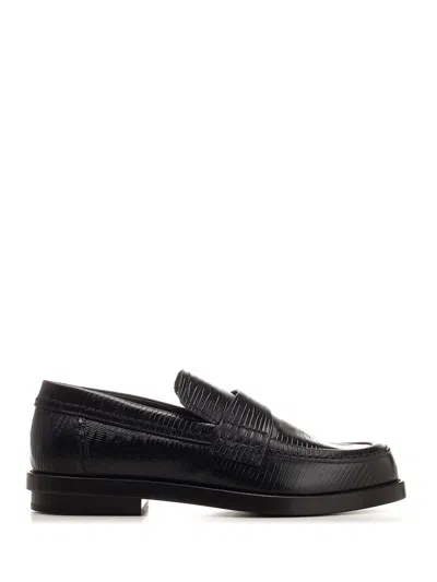 Alexander Mcqueen Classic Loafer Lace-up Shoes Black