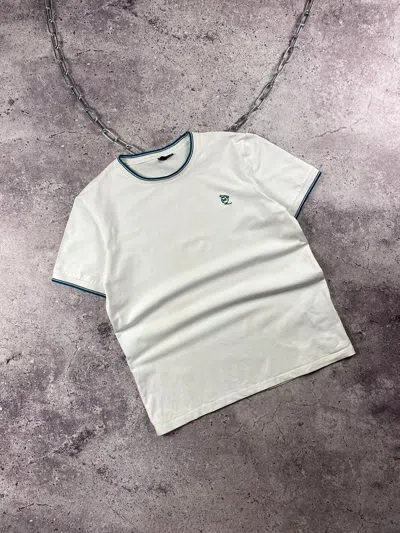 Pre-owned Alexander Mcqueen Classic Logo White Tee