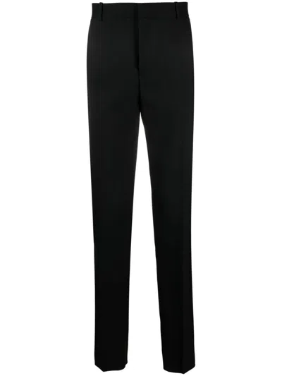 Alexander Mcqueen Classic Men's Black Wool Pants For Fw23