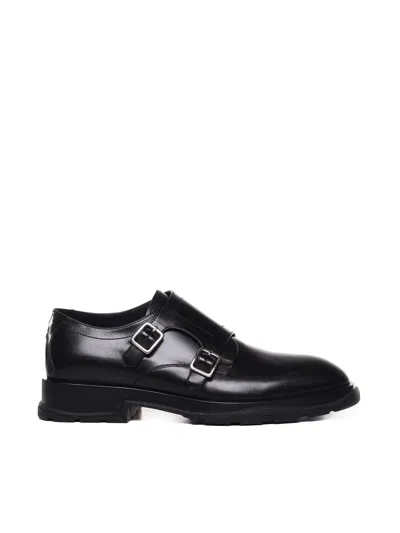 Alexander Mcqueen Classic Monk Shoes In Black