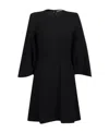 Alexander Mcqueen Classic Round-neck Dress In Black