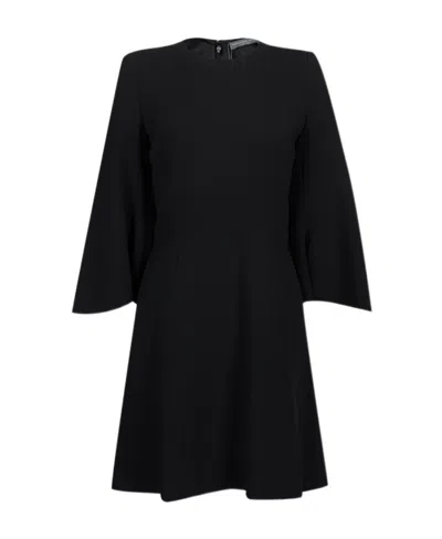 Alexander Mcqueen Classic Round-neck Dress In Black
