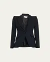 Alexander Mcqueen Classic Single-breasted Suiting Blazer In Black