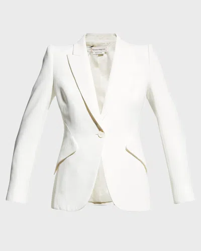Alexander Mcqueen Mcqueen Women Single-breasted Blazer In Neutral