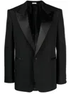 Alexander Mcqueen Man Blazer Black Size 42 Wool In Black
