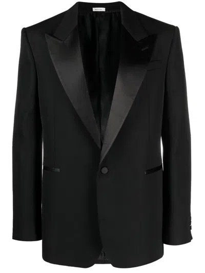 Alexander Mcqueen Man Blazer Black Size 42 Wool