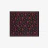 Alexander Mcqueen Scarf With Jacquard Pattern In Black/red