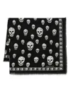 Alexander Mcqueen Wool Scarf With Biker Skull Pattern