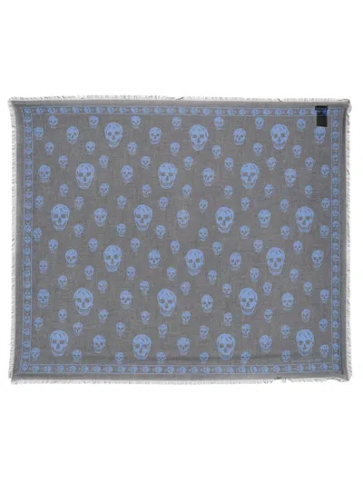 Alexander Mcqueen Women Classic Skull Scarf In Black
