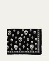 Alexander Mcqueen Classic Skull Wool Scarf