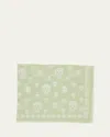 Alexander Mcqueen Classic Skull Wool Scarf In Oyster/ivory