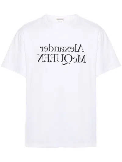 Alexander Mcqueen Classic White Cotton T-shirt For Men