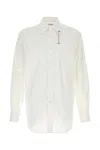 Alexander Mcqueen Classic Tailored Poplin Shirt For Men In White