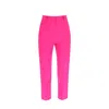Alexander Mcqueen Classic Wool Trousers In Pink