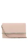 Alexander Mcqueen Lambskin Crossbody Bag With Metal Bar Accent