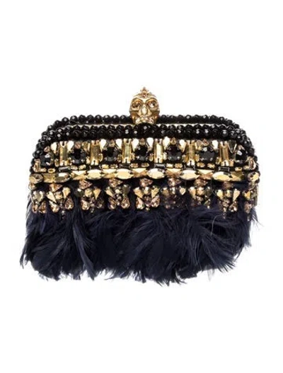 Pre-owned Alexander Mcqueen Clutch In Blue