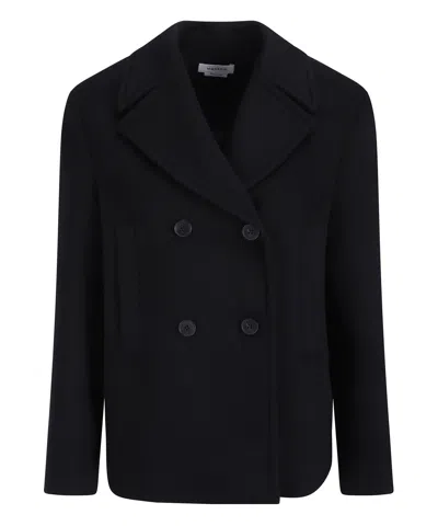 Alexander Mcqueen Wool Coat In Black