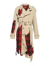 Alexander Mcqueen Coat In Beige