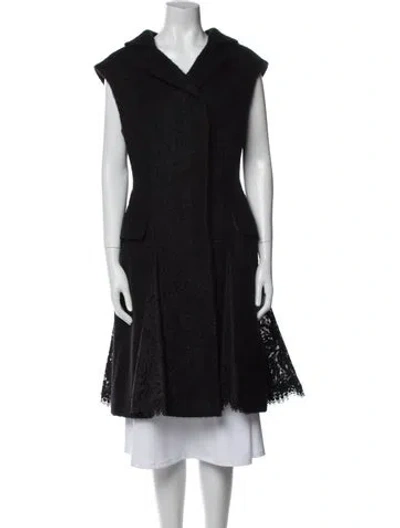 Pre-owned Alexander Mcqueen Coat In Black