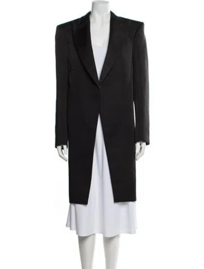Pre-owned Alexander Mcqueen Coat In Black