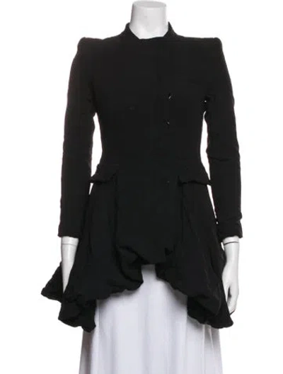 Pre-owned Alexander Mcqueen Coat In Black