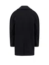 Alexander Mcqueen Wool And Cashmere Coat In Black