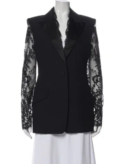 Pre-owned Alexander Mcqueen Coat In Blue