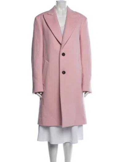 Pre-owned Alexander Mcqueen Coat In Pink
