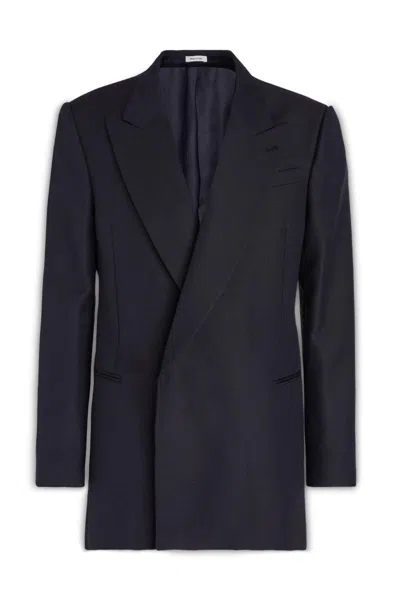 Alexander Mcqueen Coats In Black