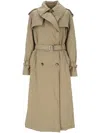 Alexander Mcqueen Coats In Beige