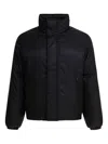 Alexander Mcqueen Quilted Jacket With High Collar And Pockets In Black