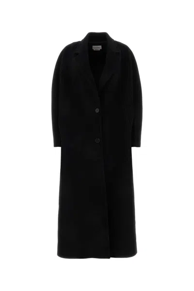 Alexander Mcqueen Coats In Black