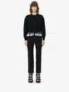 Alexander Mcqueen Alexander Mc Queen Black Ivory Wool Cashmere Cardigan In Black/ivory