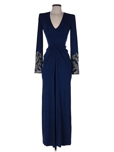 Pre-owned Alexander Mcqueen Cocktail Dress In Blue