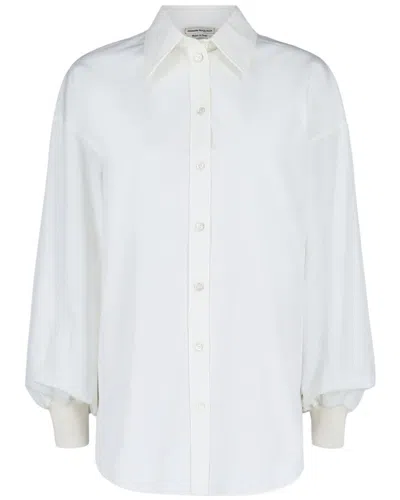 Alexander Mcqueen Cotton Shirt In White