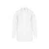 Alexander Mcqueen Lace Detail Slashed Cocoon Shirt In White