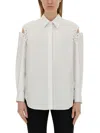 ALEXANDER MCQUEEN ALEXANDER MCQUEEN COCOON SHIRT WITH CUT-OUT DETAILS