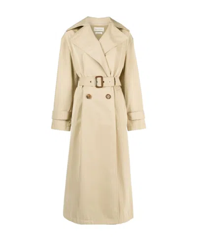 ALEXANDER MCQUEEN ALEXANDER MCQUEEN DOUBLE BREASTED BELTED TRENCH COAT