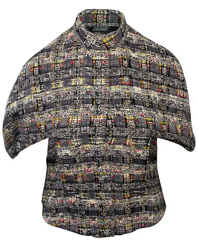 Pre-owned Alexander Mcqueen Cocoon Tweed Jacket, Size It, 40 (authentic Pre-loved)