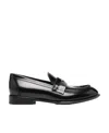 Alexander Mcqueen Coin-embellished Penny Loafers In Black