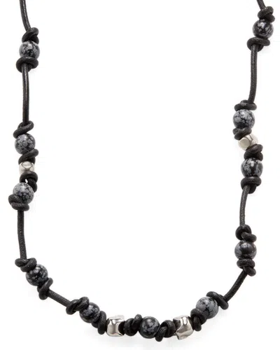 Alexander Mcqueen Collana Necklace In Black