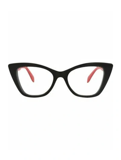 Pre-owned Alexander Mcqueen Colorblock Pattern Eyeglasses W/ Tags In Black