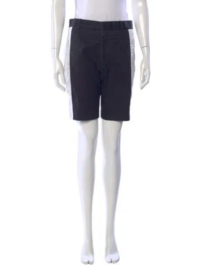 Pre-owned Alexander Mcqueen Colorblock Pattern Knee-length Shorts In Blue