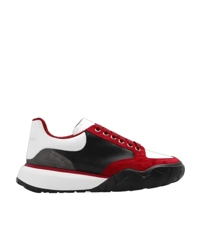 Alexander Mcqueen Colour-block Leather Low-top Sneakers In Multi